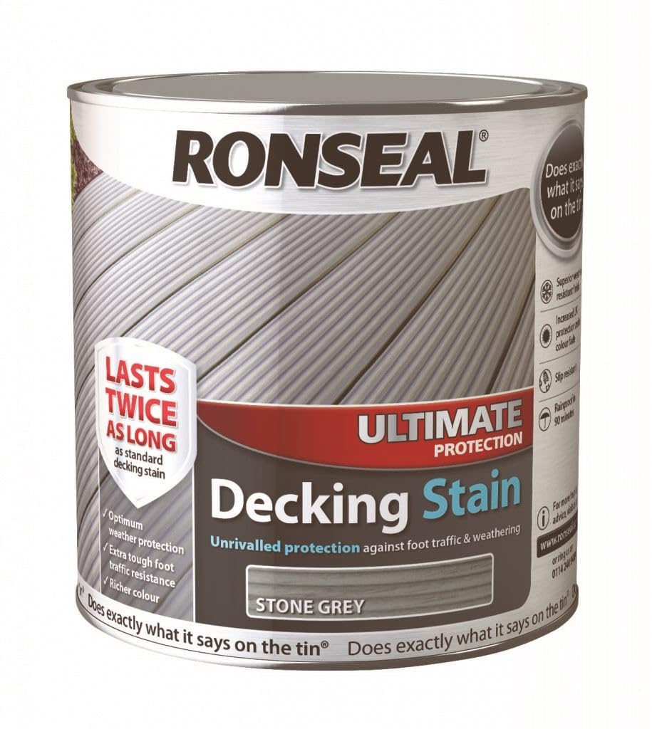 Ronseal Stone Grey Ultimate Protection Decking Stain 2.5L