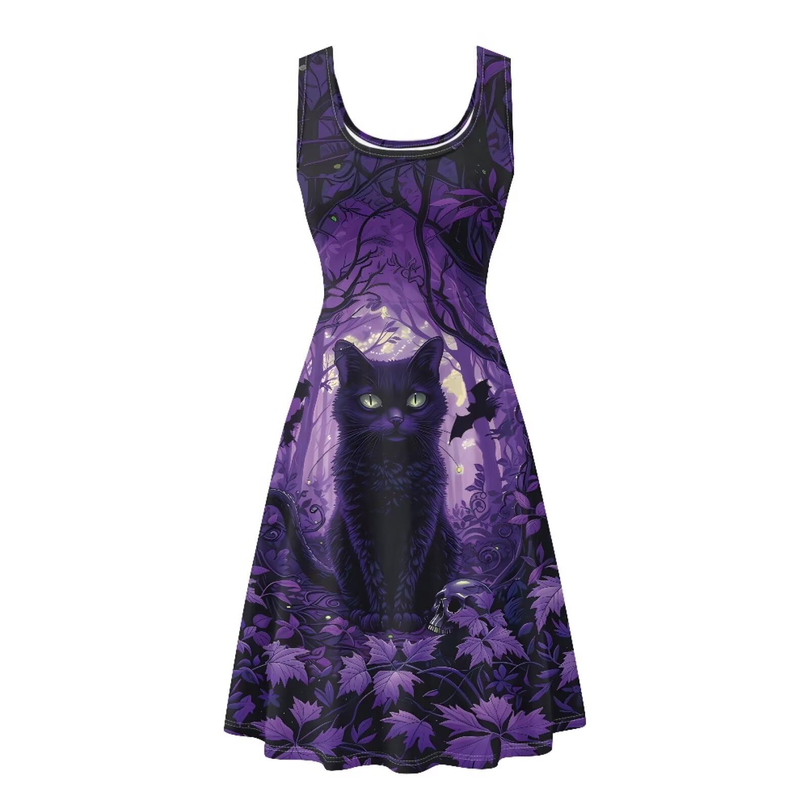 Dreaweet Casual Sleeveless Dresses for Women Girls, Round Neck Tank Dresses with Pockets Summer Sundress Size XS-4XL