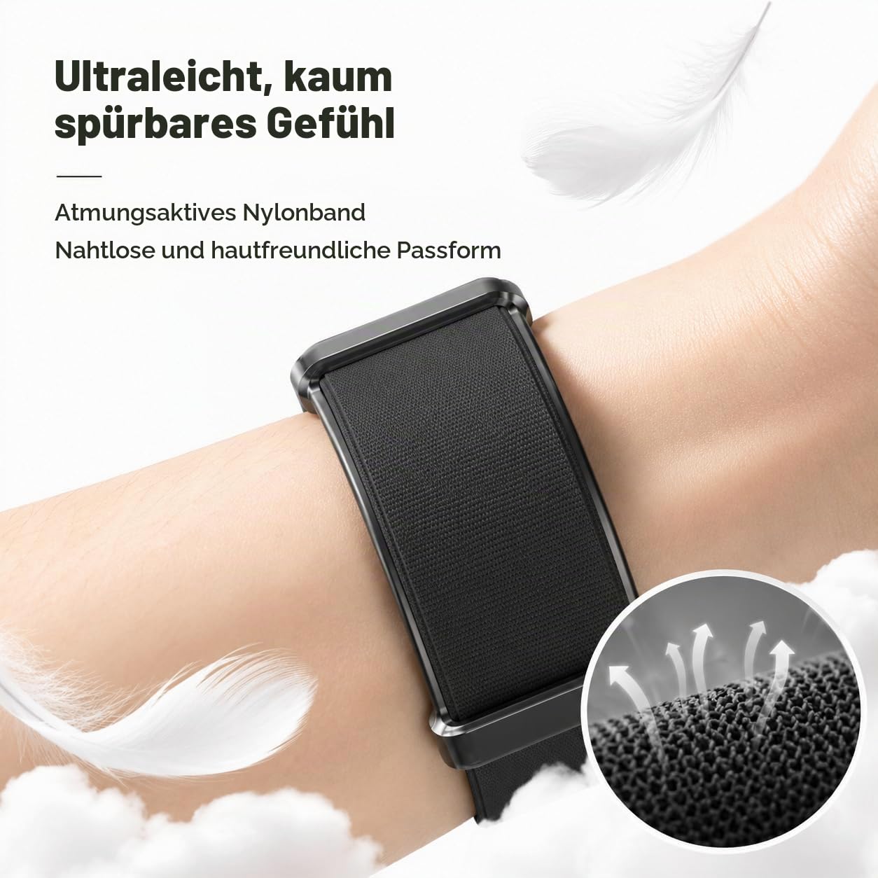 findtime Fitness Tracker ohne Display Fitness Armband Pulsmesser Armband Kalorienzähler Schlaftracker Smart Band Fitnessarmband Aktivitätstracker Smart Bracelet für Herren und Damen