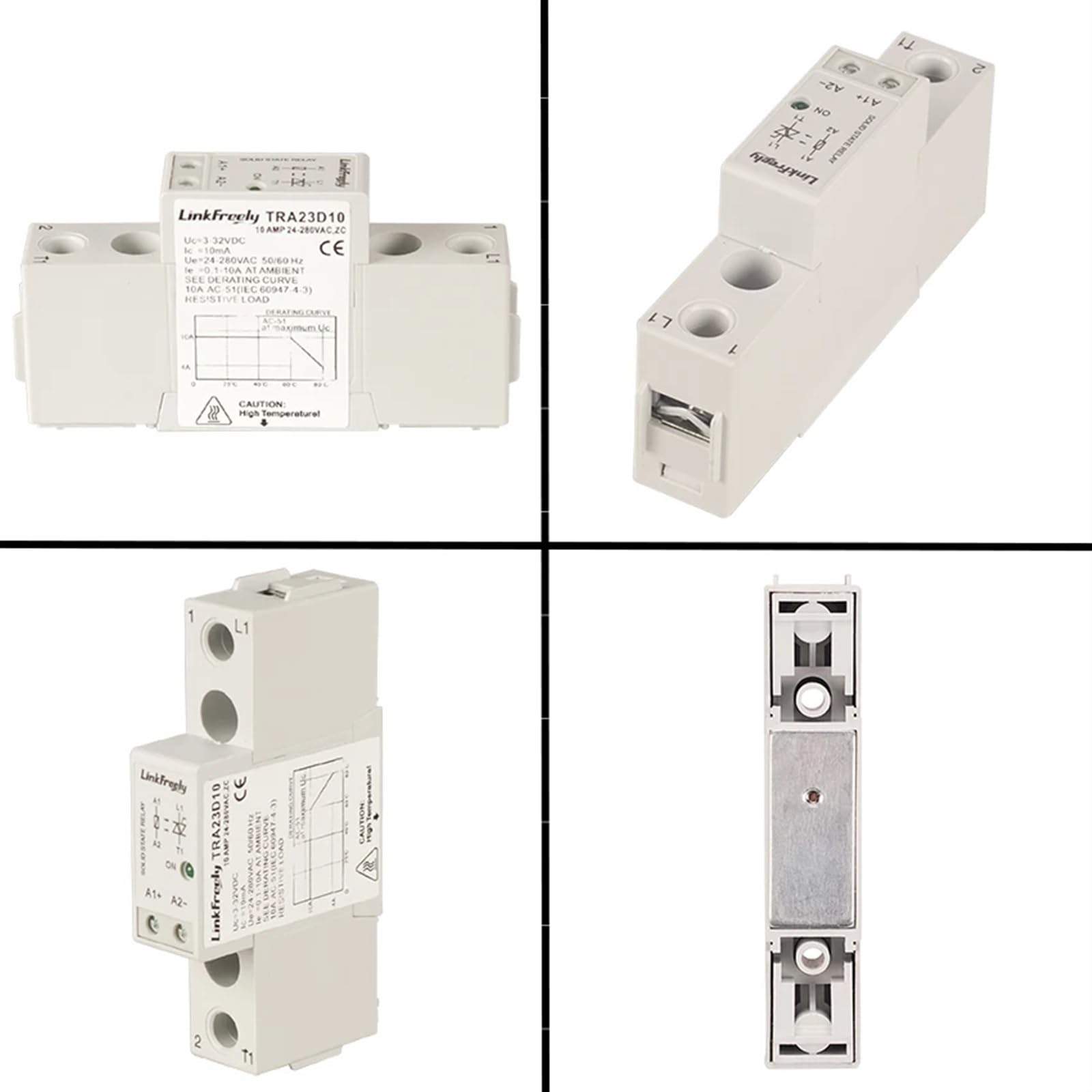 SSR Intermediate półprzewodnikowy przekaźnik sterujący płytka sterująca modułem do 5V 12 V 24 VDC napięcie wejściowe elektroniczny przekaźnik zasilania przełącznik din(25A 600VDC)