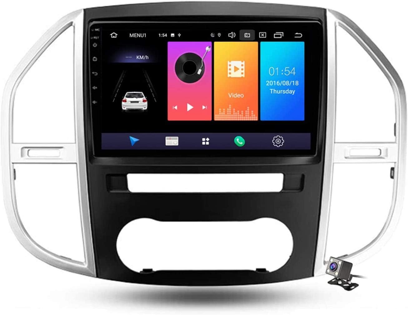 Android 9.1 Navigation GPS Auto Radio pour Mercedes Benz Vito W447 2014