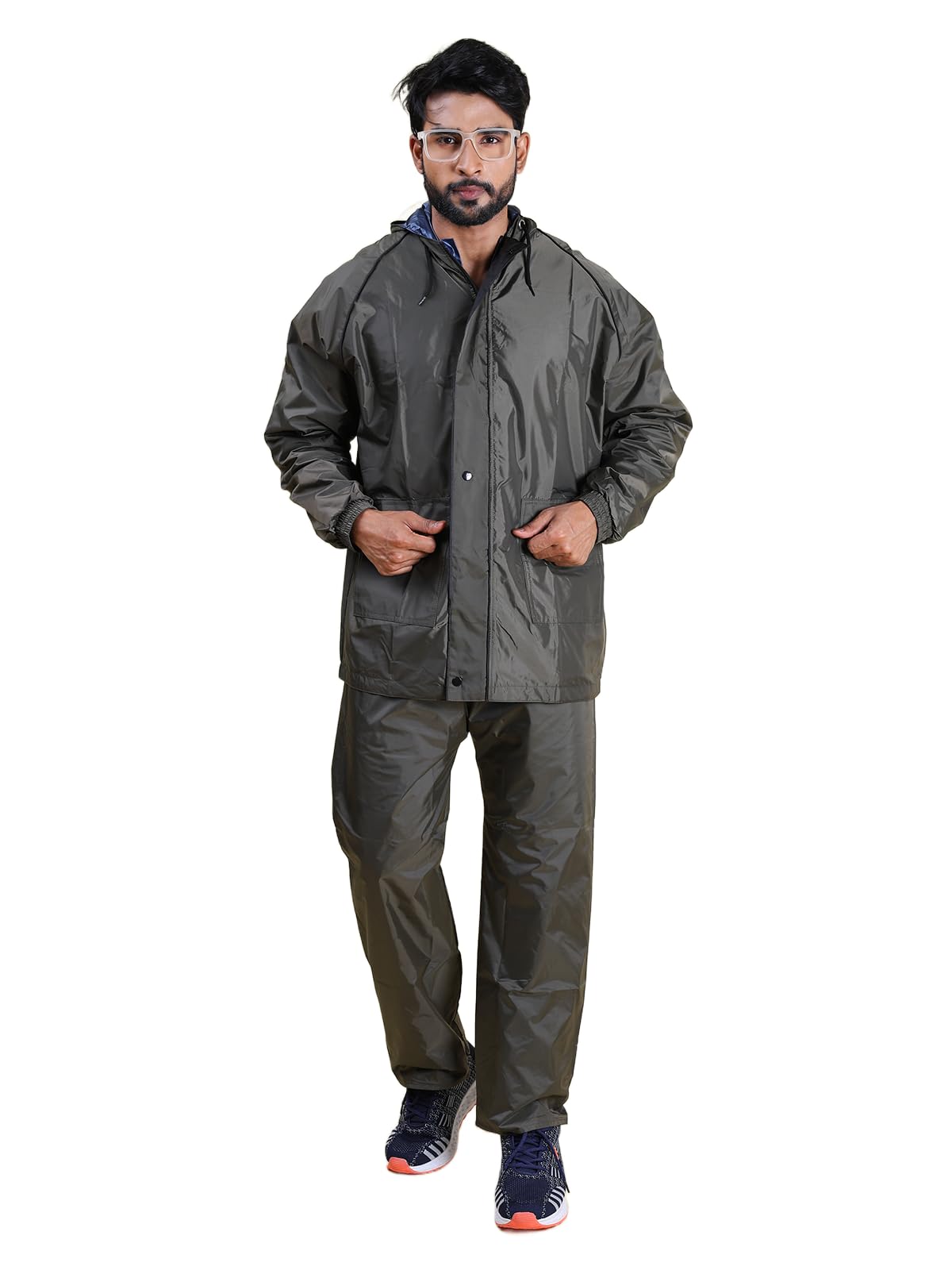 rupa Men Rainwear For Men, Waterproof Nylon Blended Casual Style Rain Standard Length Jacket With Pants And Carry Bag,Pack Of 1-picture-41