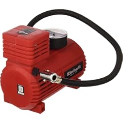 Comprar Compresor De Aire Para Coche Einhell Compresor de aire para coche CC-AC 12V (manómetro de 18 bar máx., manguera de aire, 3 adaptadores de accesorios, cable de alimentación de 2.90 m con enchufe de encendedor de 12V)