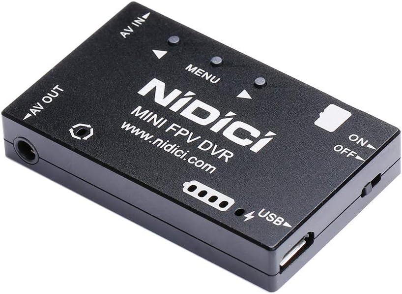 Mini FPV DVR Video Audio Recorder 720P NTSC/PAL Switchable Aluminum Alloy Casing for FPV Racing Drone Quadcopter