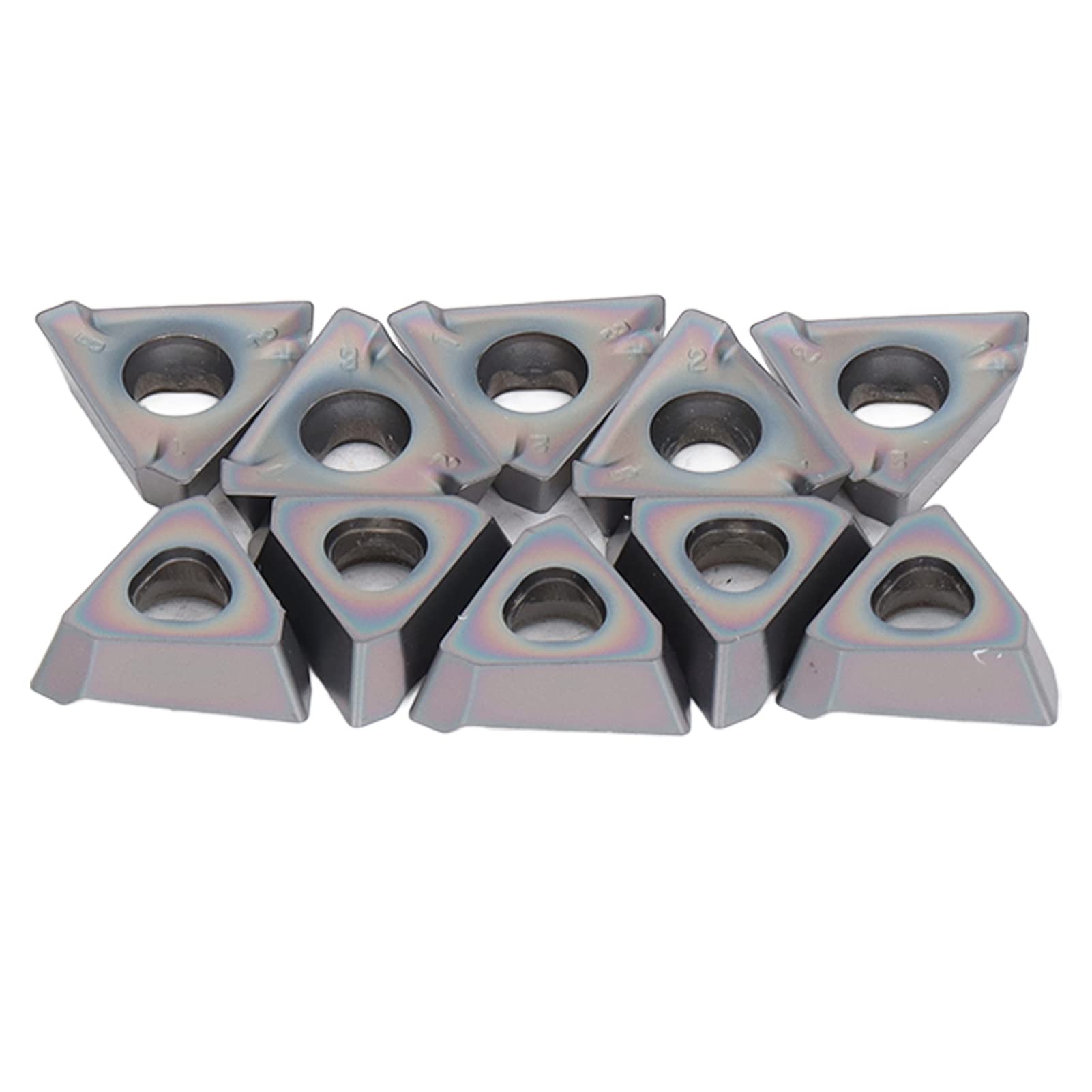 10-częściowe płytki z węglika cynowanego do toczenia CNC i dokładnej obróbki wykańczającej - 3PKT190608R M Ostrza frezarskie z węglików spiekanych do stali, żeliwa i materiałów z (10 szt.