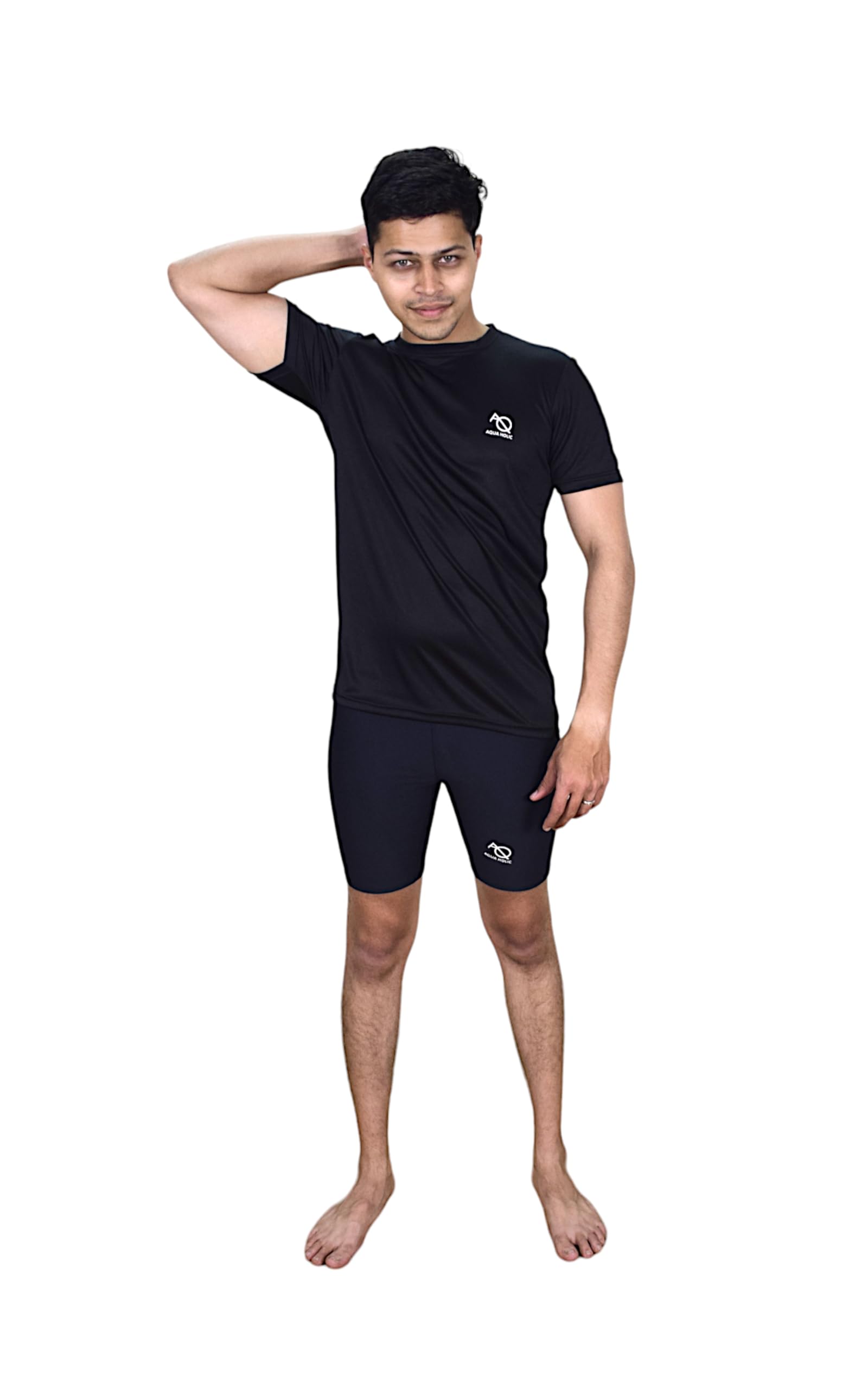 Aqua Holic Men’s Tshirt & Shorts for Swimming, Diving, Cyclying, Gym,Running,Yoga & Other Sports…