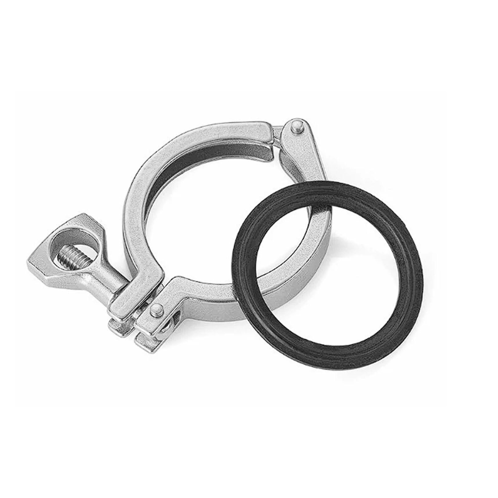 Abrazaderas de conexión rápida acero inoxidable 304 con juntas EPDM, 2 juegos mordazas, acoplamientos tipo snap-on, reforzados para uso pesado(Φ102 Chuck 119)