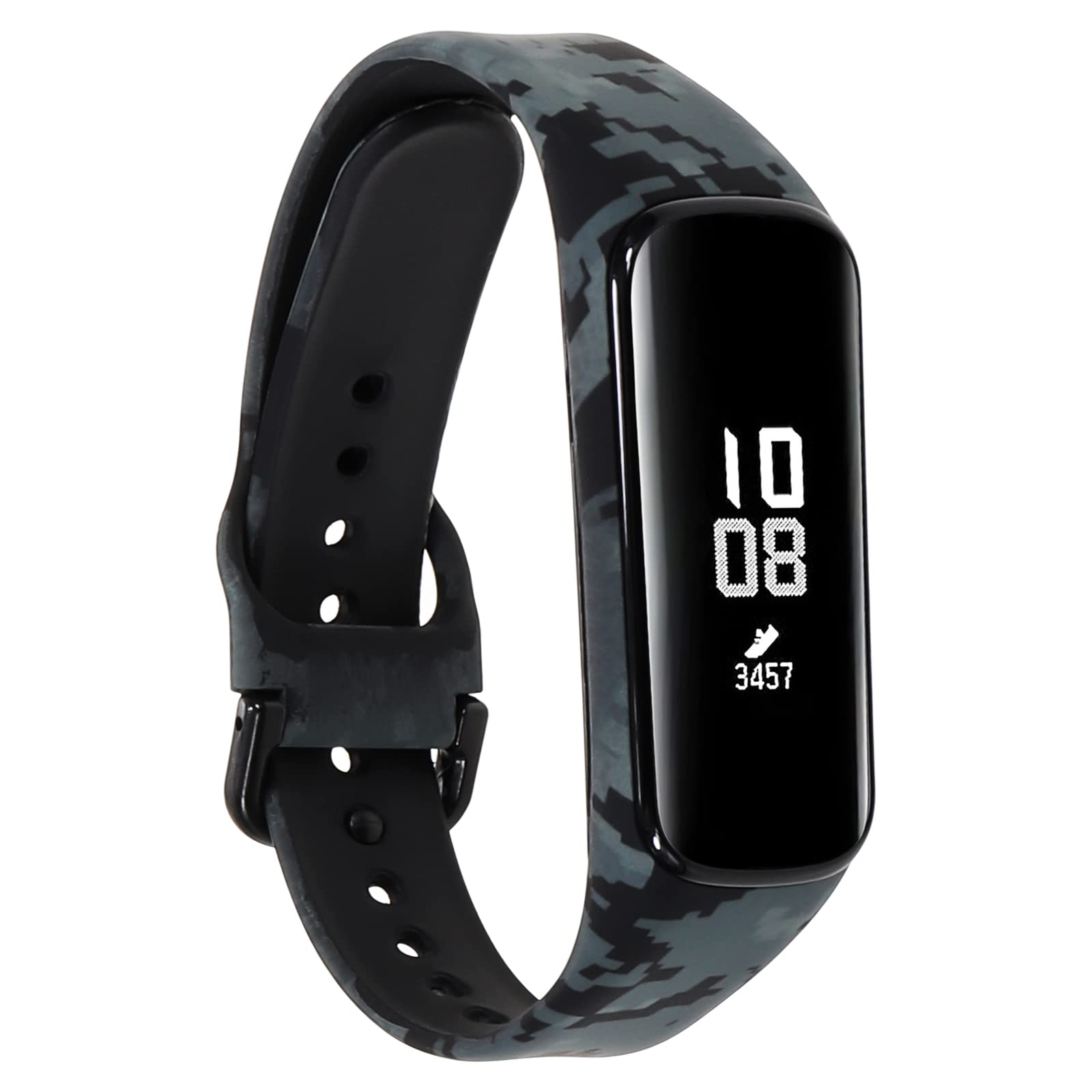honecumi Strap Compatible with Samsung Galaxy Fit 2 SM-R220 Replacement Band, Fit 2 Soft Silicone Strap Classic Adjustable Watch strap Sport Replacement Accessory Stylish Bracelet, Camouflage
