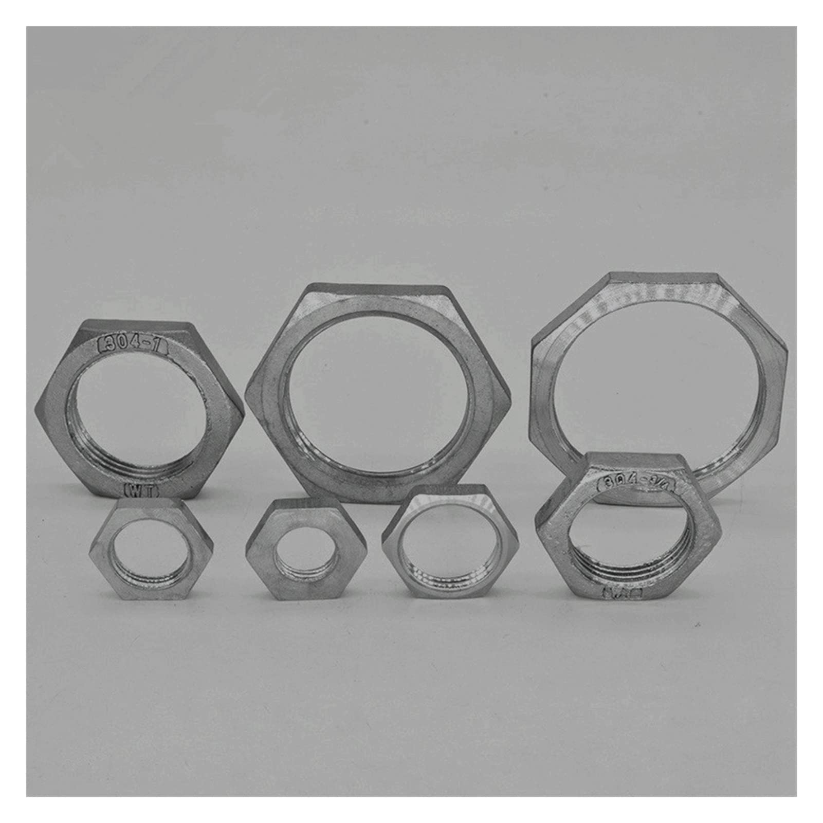 Youngran 5pcs 1/2 "3/4" 1 "1-1/4" 1.25" Tuerca de Bloqueo de Acero Inoxidable NPT 304 Instalación de tuberías Leisurely (Thread Specification : DN32)