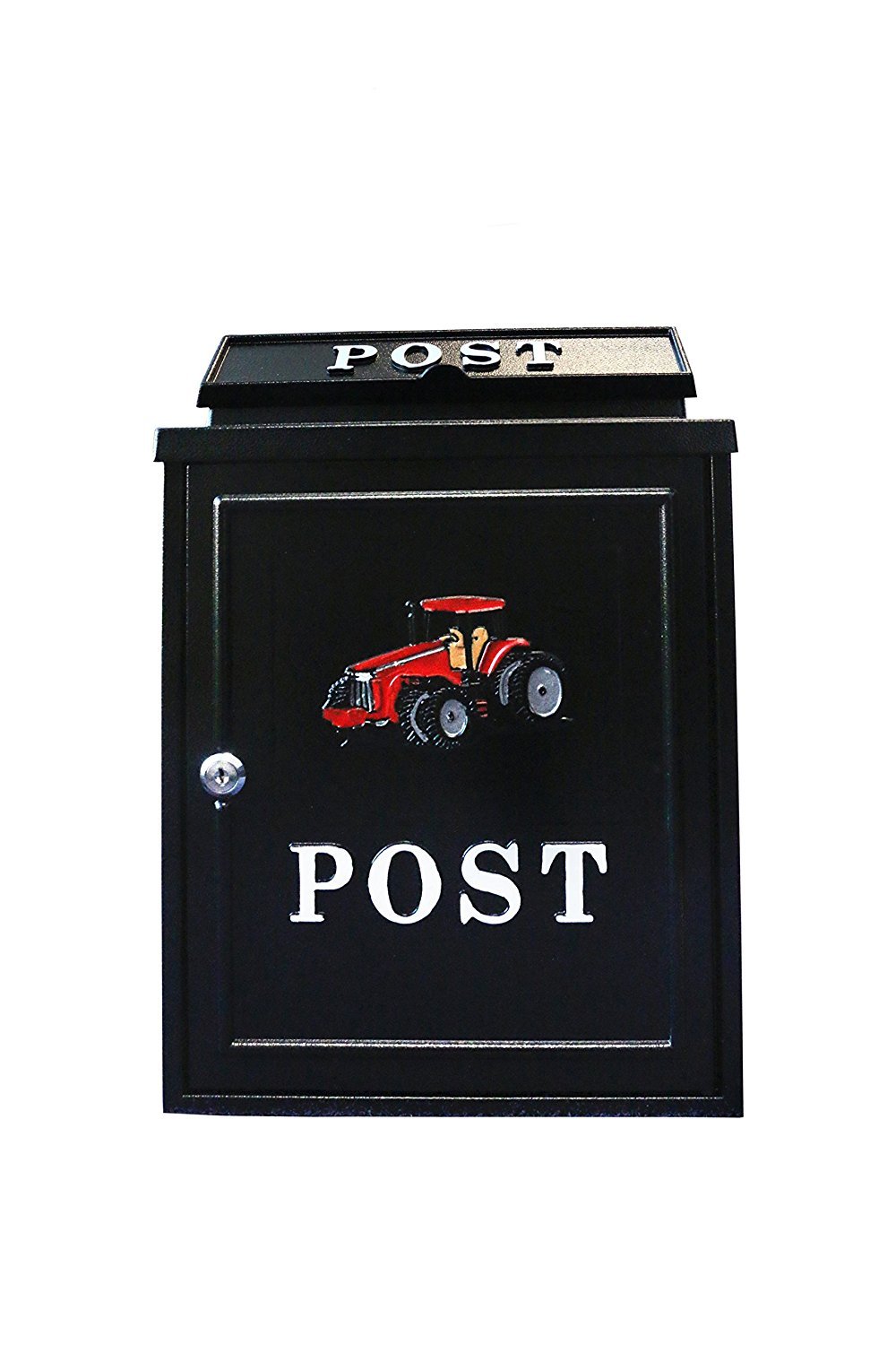 ARBORIA RED TRACTOR  POST MAIL BOX - Post 88