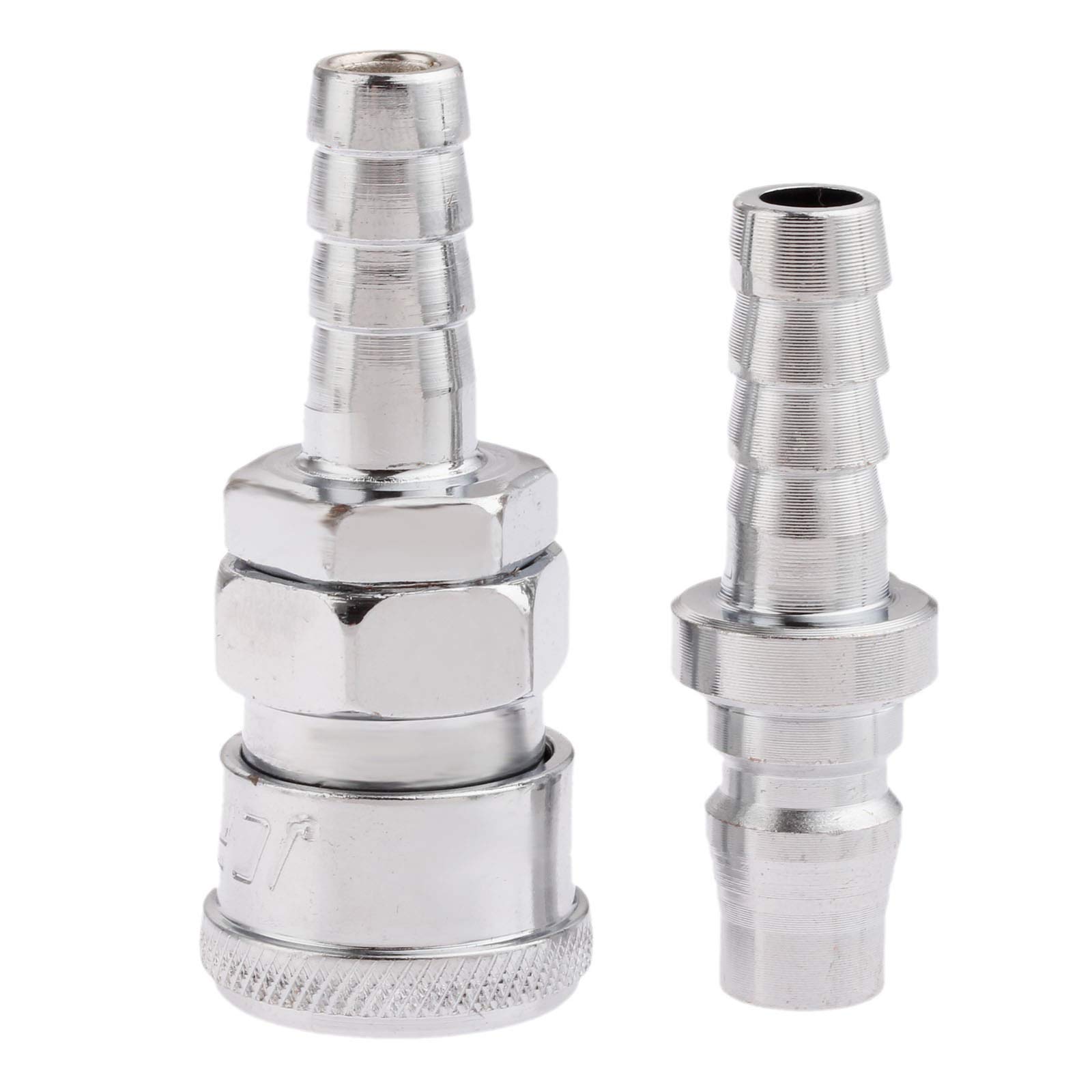 Conexión de Manguera, jardín rápida 2 Piezas Accesorios neumáticos Hierro Conector compresor línea Aire Euro Acoplador Hembra liberación 1/4"