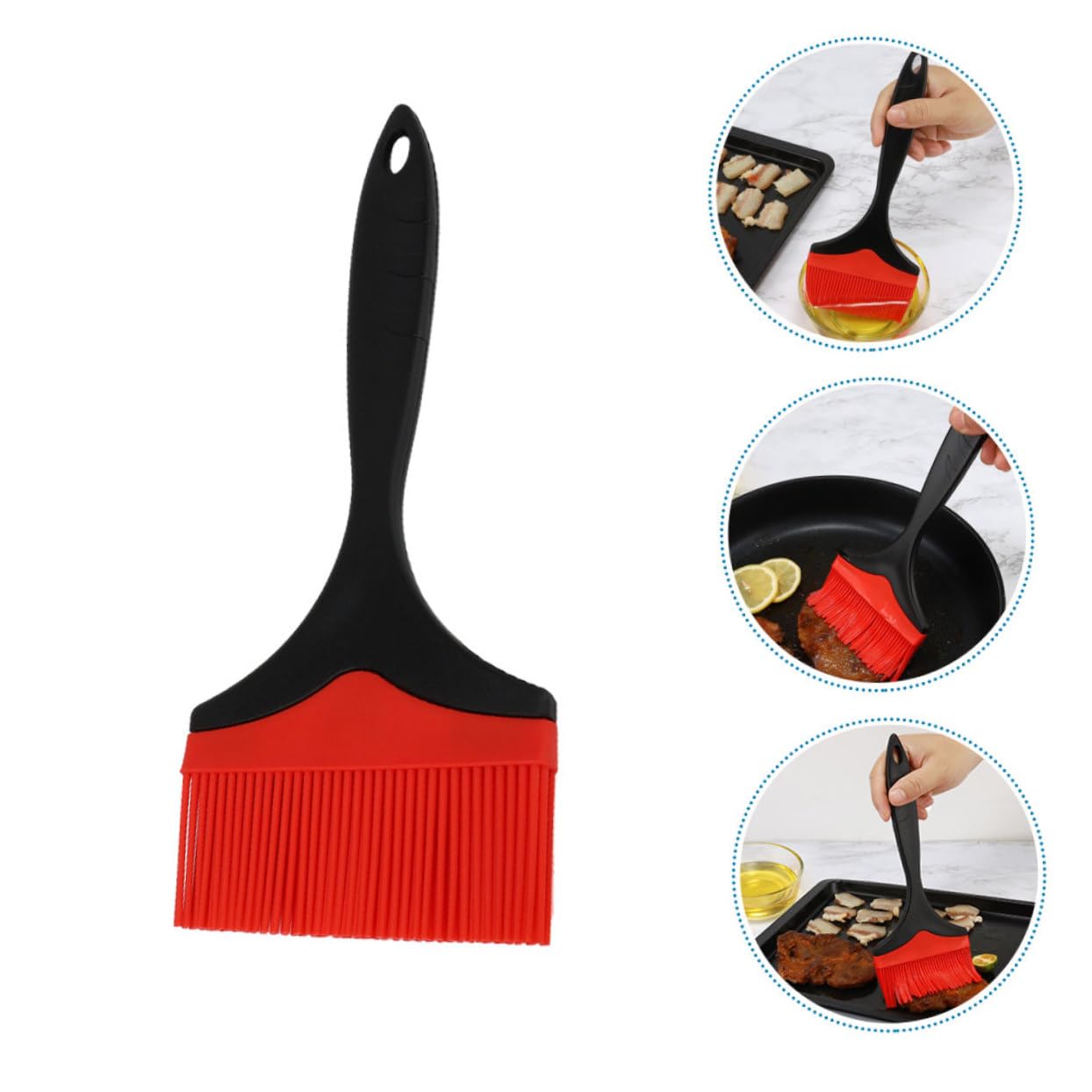 POPETPOP 2pcs Bbq Basting Brush Oil Brush for Grilling Cooking Baking Ergonomic Handle Easy to Clean for Use Multi-use Bbq Tool