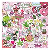 110 Pcs Green Weed Stickers Weed Sticker for Laptops...