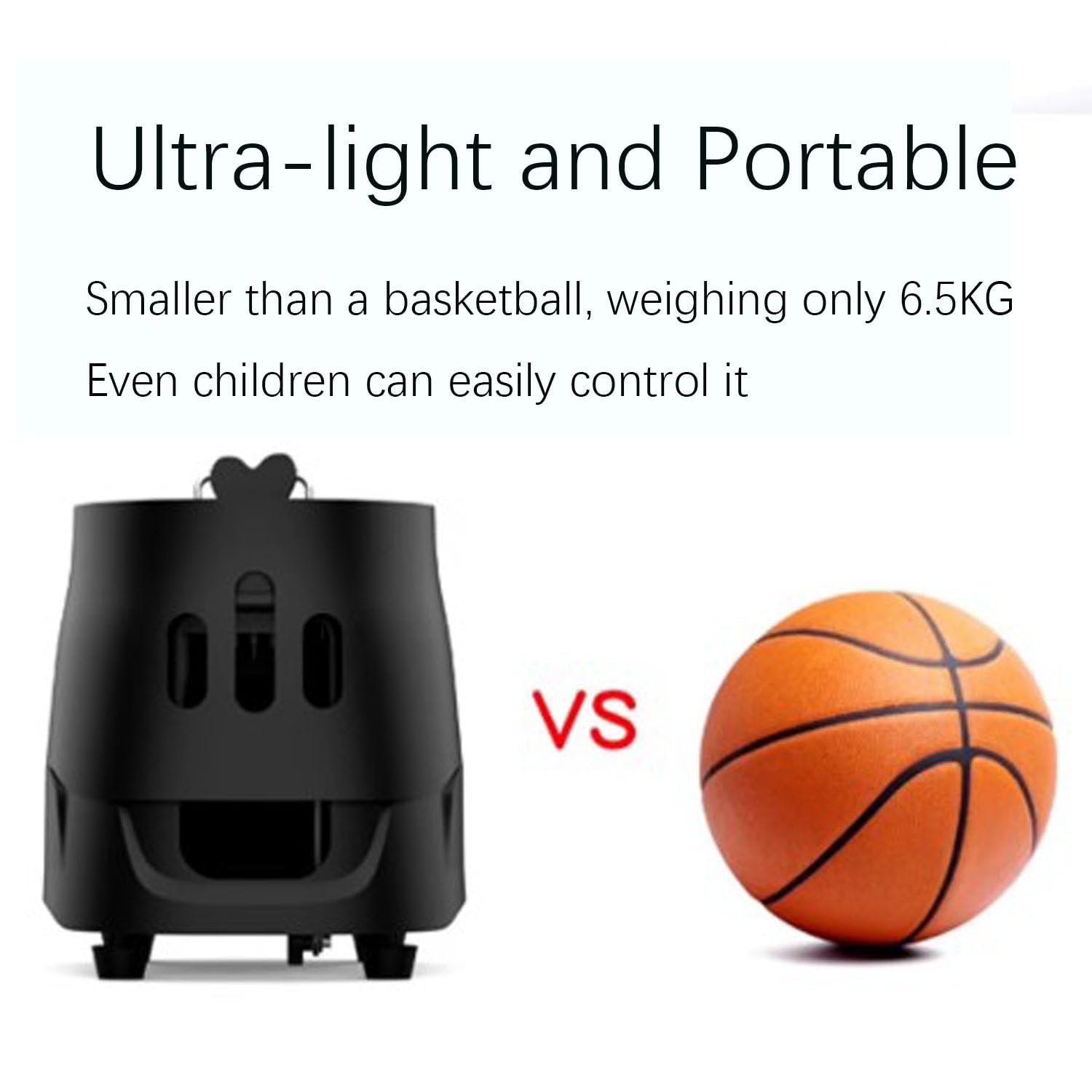 Mini Macchina lanciapalle da Tennis, Grande capacità, con Controllo Tramite App, Lanciatore di Palline da Tennis Portatile per Giocatori Principianti, Allenamento e Pratica