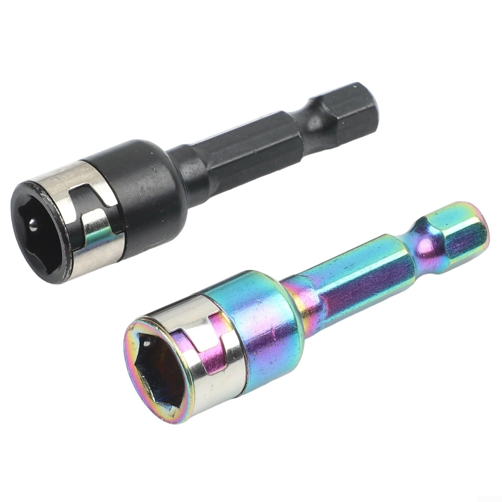 Hex Socket Nut Driver Adapter, 8Mm Socket Adapter Set Powerful Socket Combination Suitable For Electric Manual Screwdrivers(2pcs)