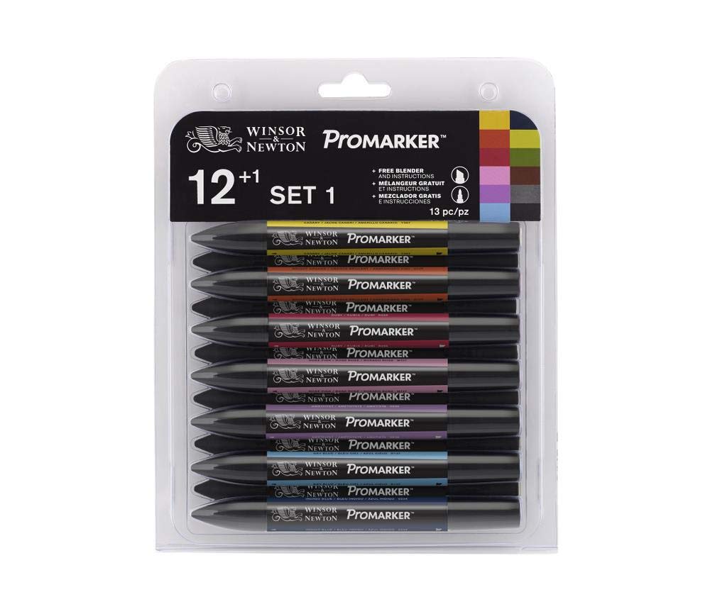 Winsor & Newton ProMarker - Twin Tip - Alcohol Based - Promarker Set 1,