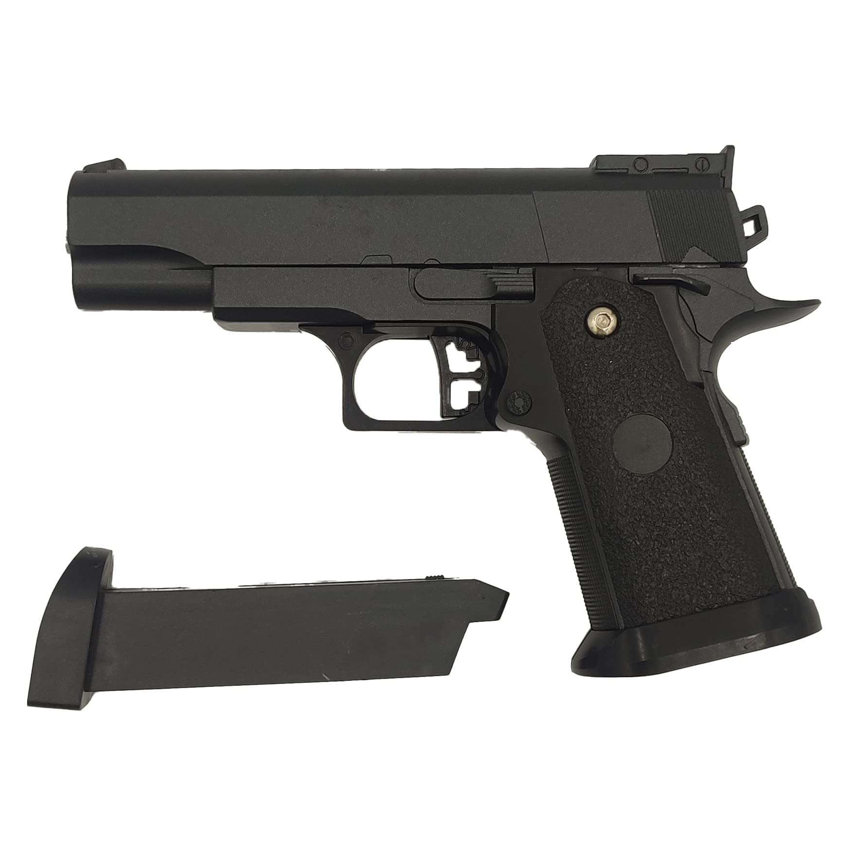 Saigo Defense Pistolet Airsoft à Ressort Hi-Capa – Métal Et Plastique, 0,5 Joule, 20 M De Portée, Chargeur 16 Billes, 6 Mm