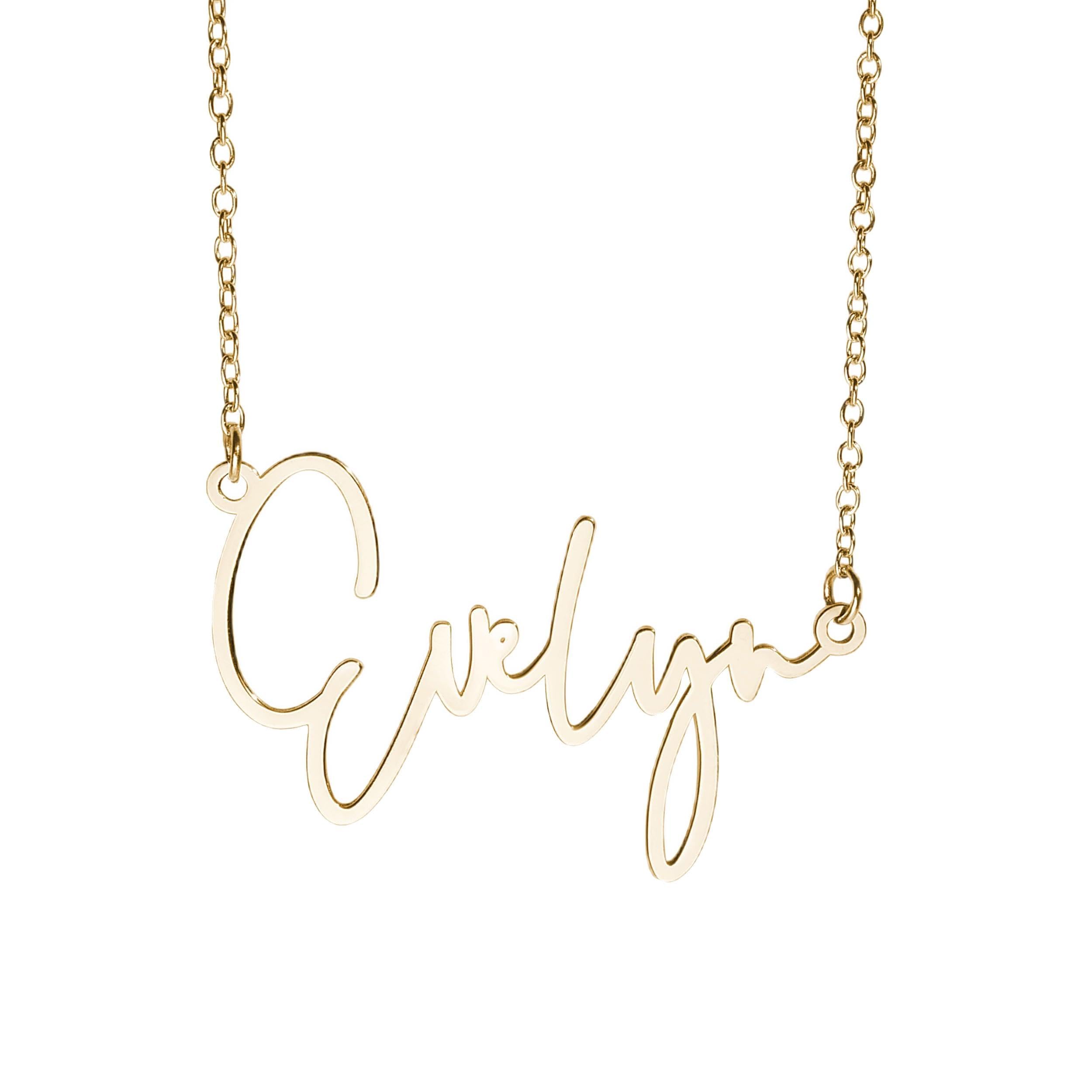 Custom Name Necklace For Women Personalized Name Necklace in Sterling Silver or Gold Necklace Personalized with any Name or Word