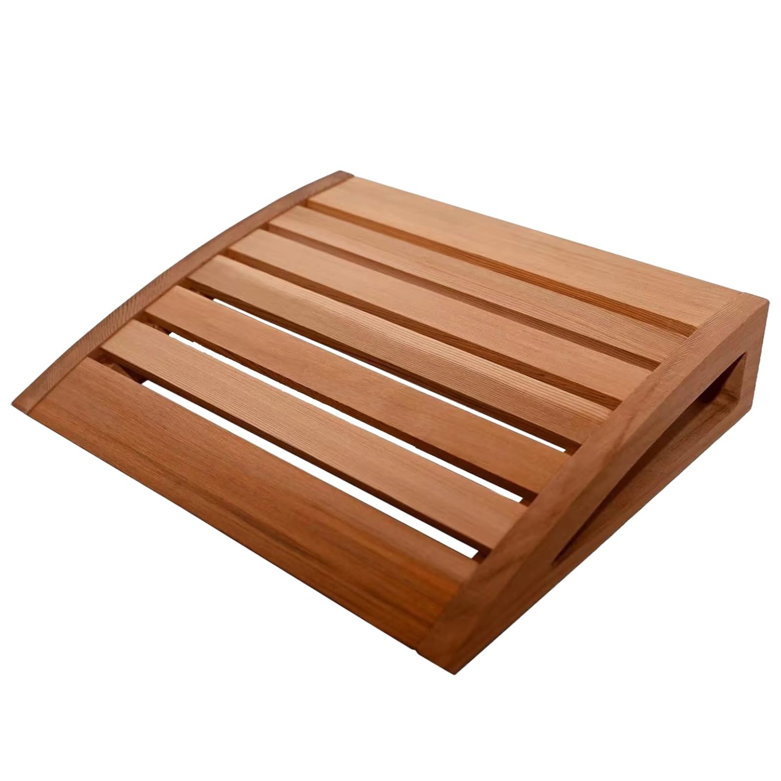 Sauna Kopfstütze, 38 x 31 x 7 cm aus Kiefernholz, ergonomisch gebogene Nackenstütze, 15 x 12,2 x 2,8 Zoll, hitze und feuchtigkeitsbeständig, für entspannte Saunagänge