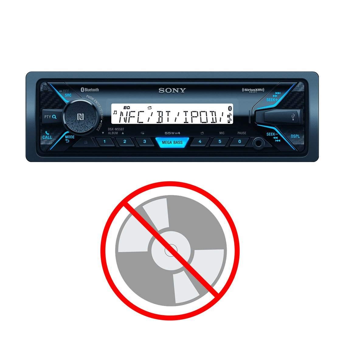 Sony DSXM55BT Marine Stereo