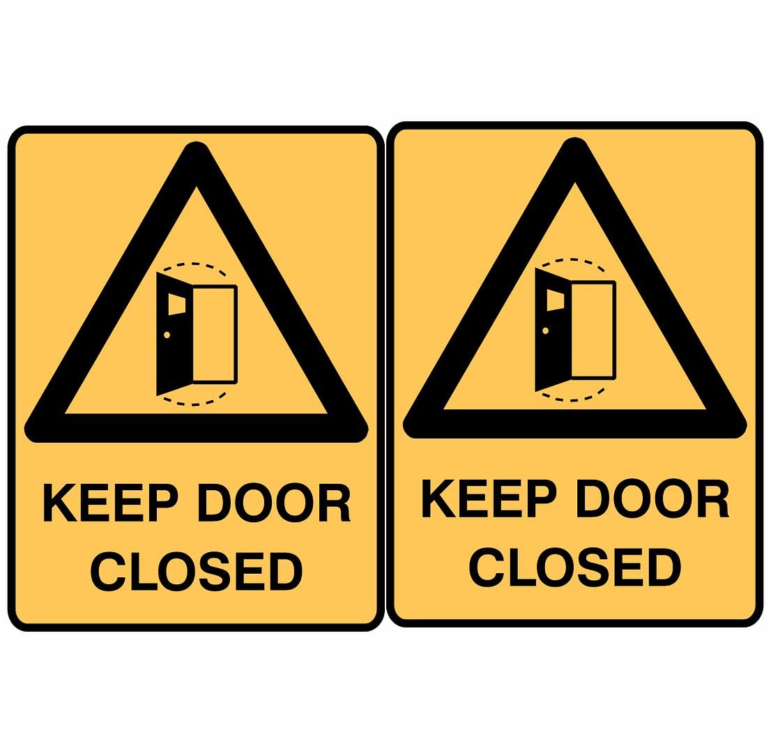 CVANU Keep Door Closed Safety Sign Sticker Self Adhesive PVC Vinyl (Pack of 4) (B09GBGDW2P) Amazon Price History, Amazon Price Tracker