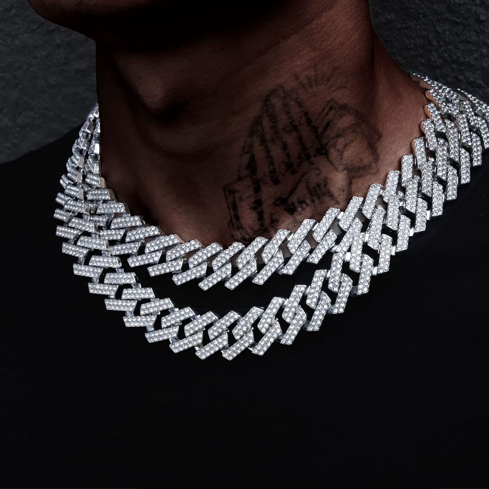 Amazon.com: 20MM Hip Hop Rose Gold Color Rhinestones Iced Out