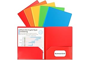 5 Pack of Durable and Spacious File Folders for Documents