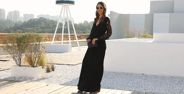 Kranda Women's Lace Long Sleeve Army Green Dress Spring Winter