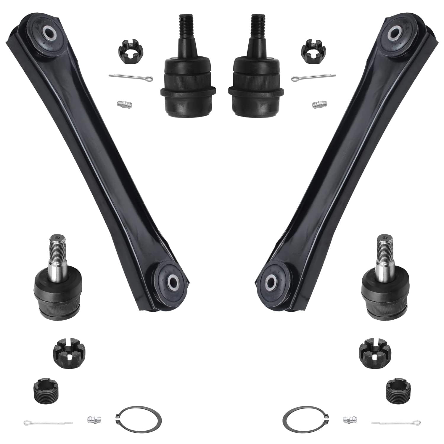 Detroit Axle - Front Lower Control Arms + Upper Lower Ball Joints