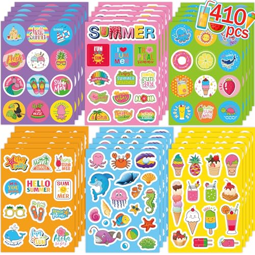 Summer Stickers for Kids Beach Stickers Summer Beach Party Favors