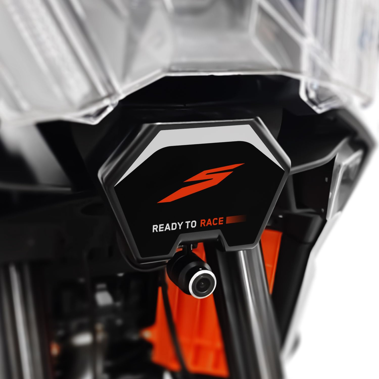 Az Graphishop naklejka radarowa kompatybilna z KTM 1390 Super Adventure S 2025 ochrona przed uderzeniami i zadrapaniami, wyprodukowana we Włoszech ADR-1390SAS-26 (biały i czarny)