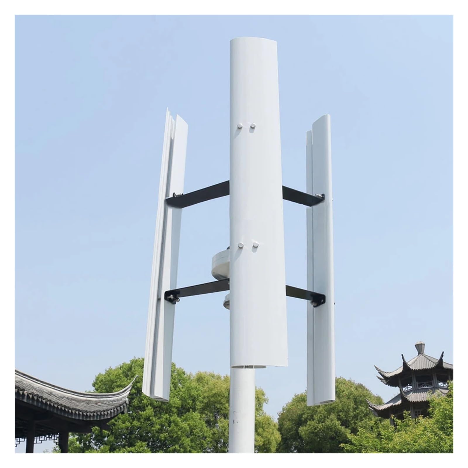 Windturbinengenerator, 800W 1000W Home Low Noise Wind Power Turbine Generator 1KW 12V 24V 48V Vertikale Windmühle niedrige Windgeschwindigkeit Starten Windkraftanlagen Windkraftgenerator(24V_800W)