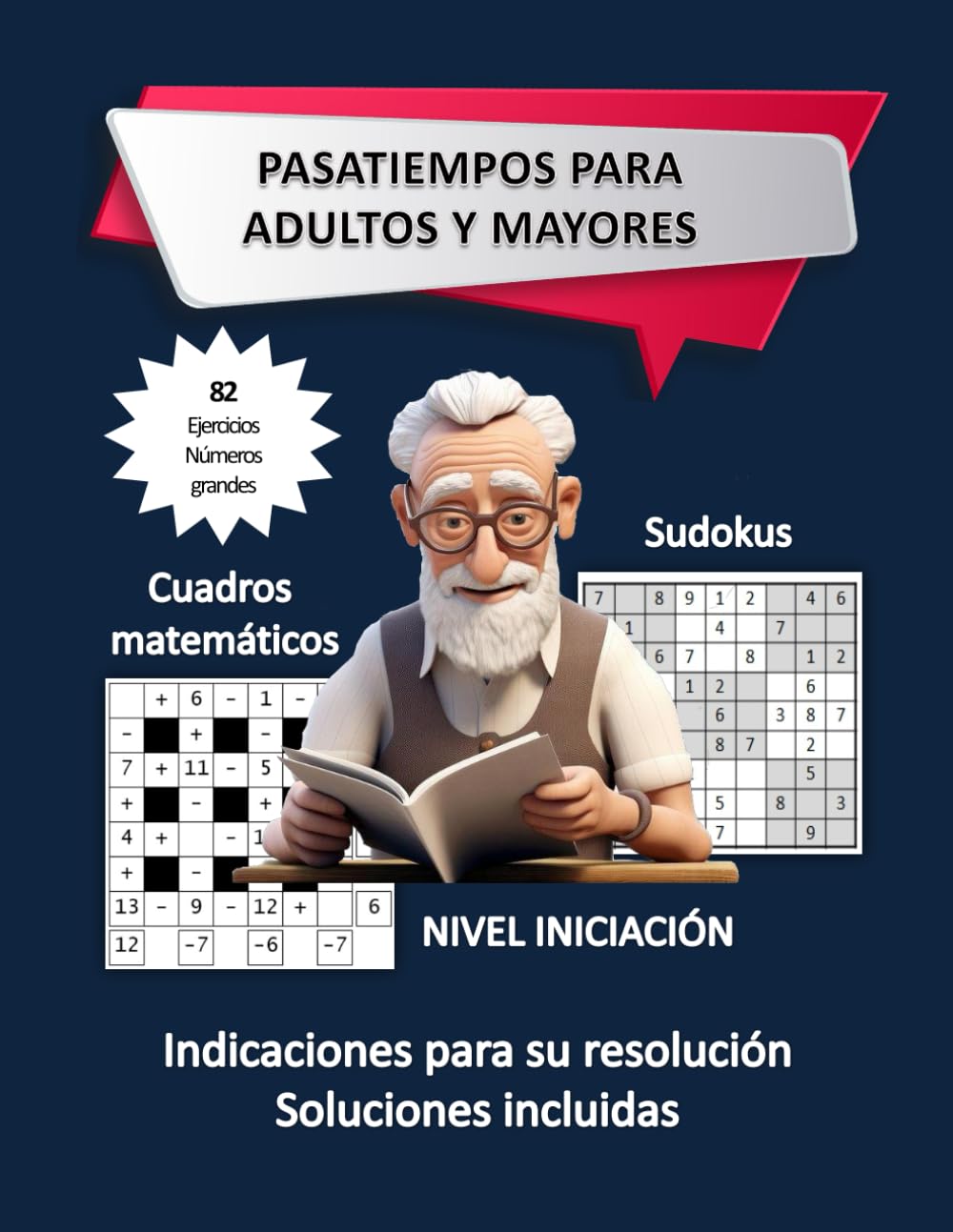 Ejercicios de memoria para personas mayores- pasatiempos de concentración y lógica para mantener la mente despierta
