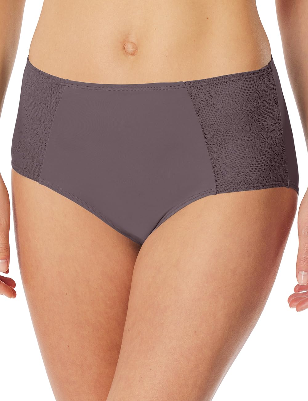 Schiesser Damen Damen Midi Slip mit Spitze - Air Slip