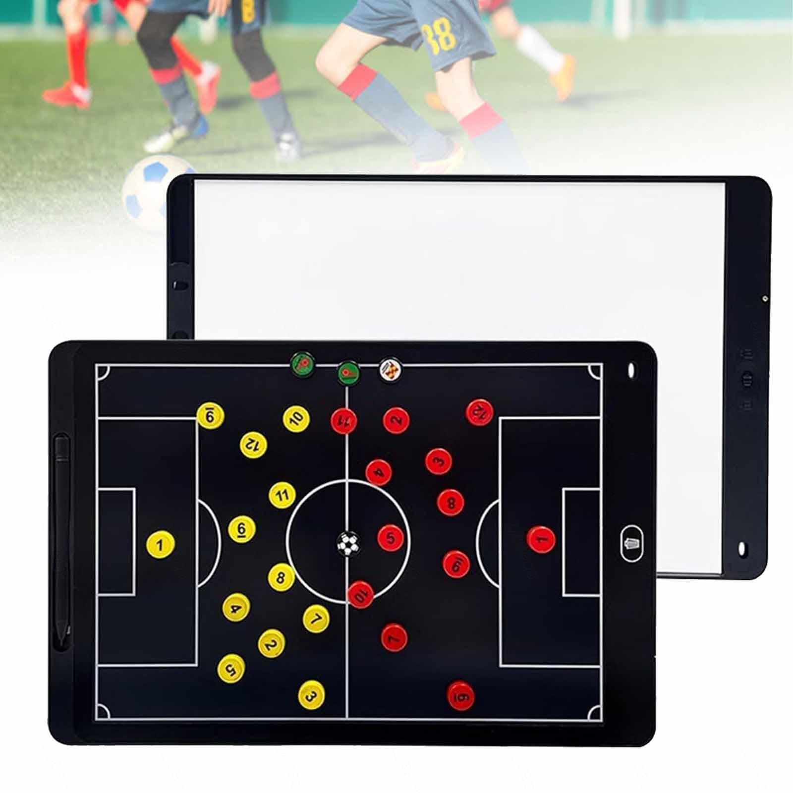 Lavagne magnetiche elettroniche per allenamento di calcio - Lavagnetta per allenamento di calcio LCD da 13,7/9,5 pollici, lavagnetta strategica professionale cancellabile portatile