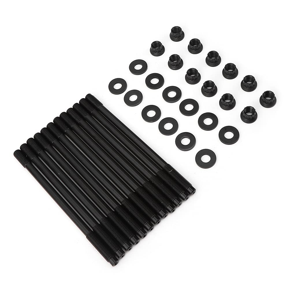 Kit de Pernos de Culata, Material de Aleación Duradero, Alineación de Juntas para Motores EJ20 EJ25, 12 Unidades