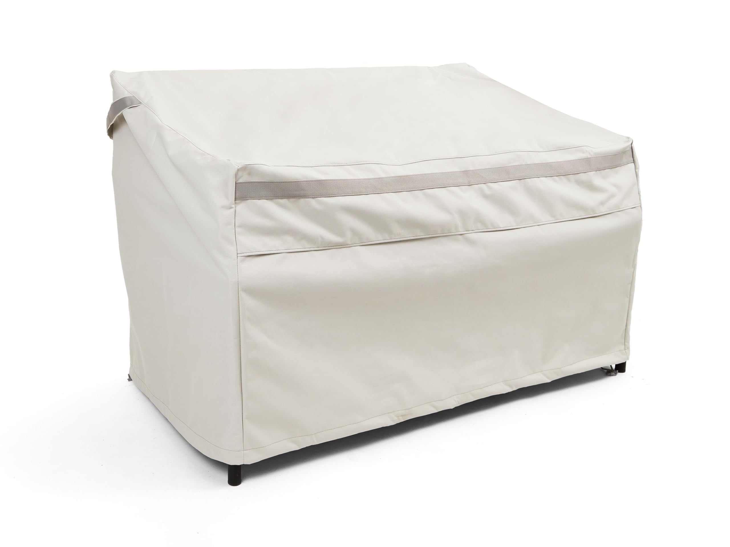 Covermates Outdoor Patio Sofa Cover - Premium Polyester, Weather Resistant, Drawcord Hem, Seating and Chair Covers, 52W x 32D x 34H, Stone