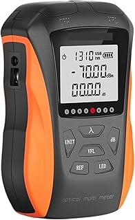 Testador de Fibra Óptica Portátil Ferramenta FTTH Fibra Óptica OPM Medidor de Potência Óptica, Localizador Visual de Falhas VFL 5/15km Testador RJ45, Rastreador de Cabo Mini Caneta de Fibra Vermelha A
