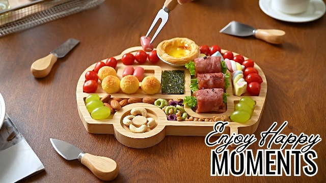 Tabla para Cortar y Servir en Bambú 30x23x2 cm miniatura 7