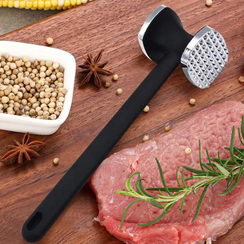 Marteau à Viande Inoxydable, Attendrisseur à Viande Robuste en Acier