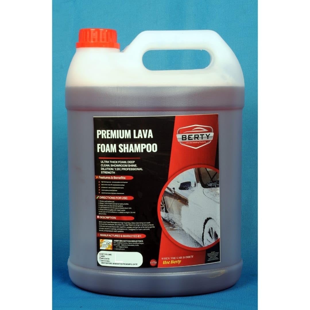 Lava Foram Shampoo Foam Car Shampoo Concentrate 5Ltr Suds Snow White Foam, Highly Effective on Dust and Grime-image-45