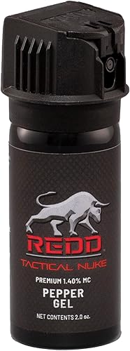 REDD Spray de pimienta, Tactical Nuke - (1.40% MC) Gel de pimienta de máxima resistencia - (2 oz)