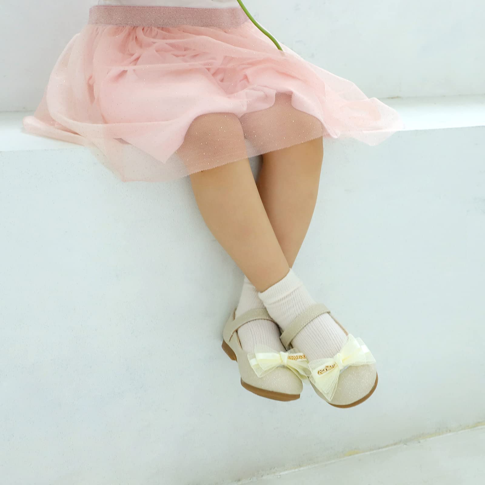 MK MATT KEELY Ballerine Princesse Glitter Shinning Fille Chaussure Mary Jane Bowknot 2-7 Ans Enfant