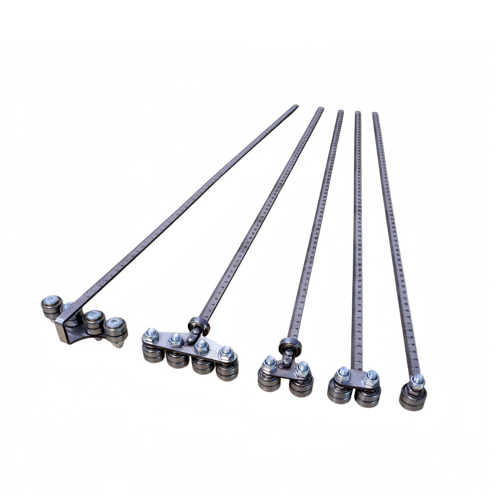 KESOTO Guida per con righello di profondità, accessorio robusto in metallo per lavori di falegnameria, posizionamento, taglio, rifilatura e fresatura, Style F