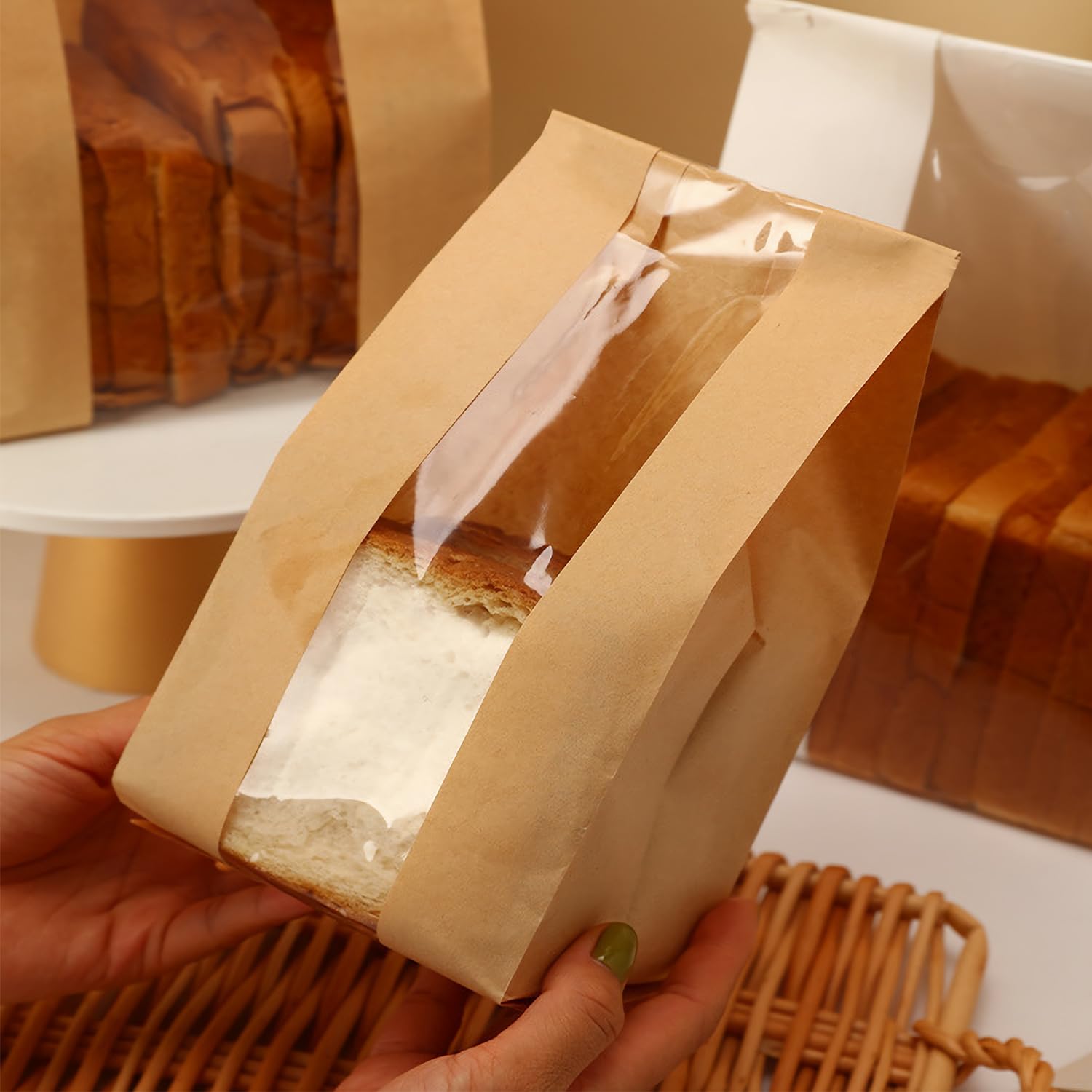 400 Hitzeverschließbare Backbeutel Mit Fenster | 18x19 Cm | Fettdicht & Klar – Ideal Für Kekse, Donuts & Mehr