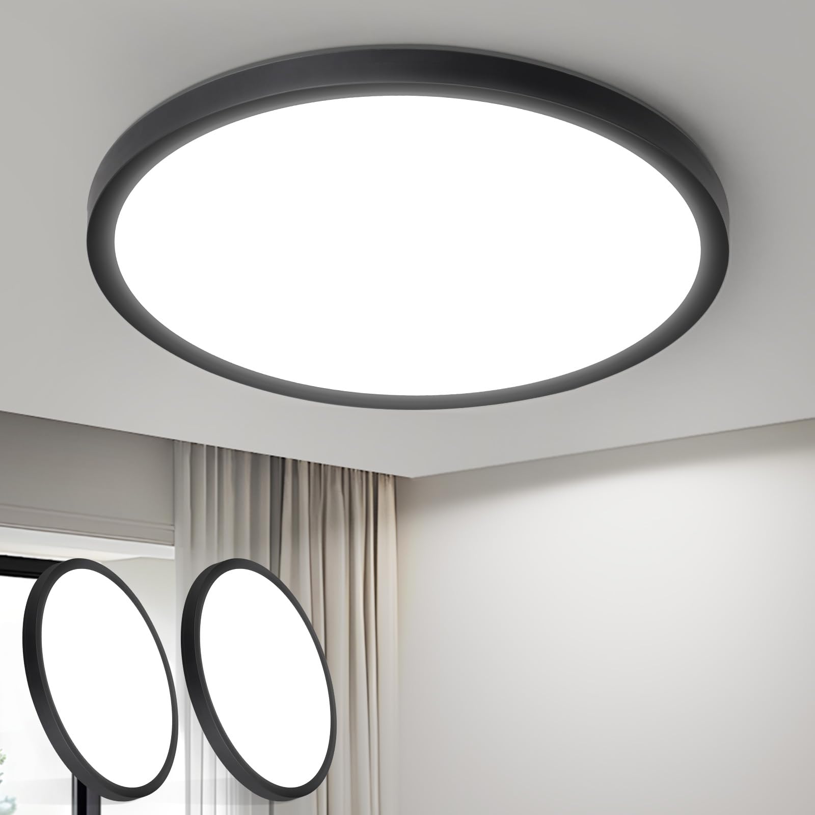 Laittiin Deckenlampe LED Deckenleuchte Flach - 18CM