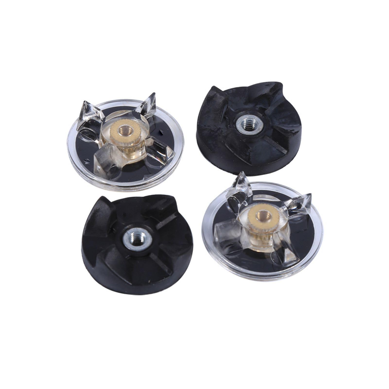 Powerlift Black And Transparent Blade Gears, Replacement 2 Base Gear 2 Rubber Blade Gears Spare Blender Replacement Parts Mixer Accessories, For Magic Bullet 250W Juicer