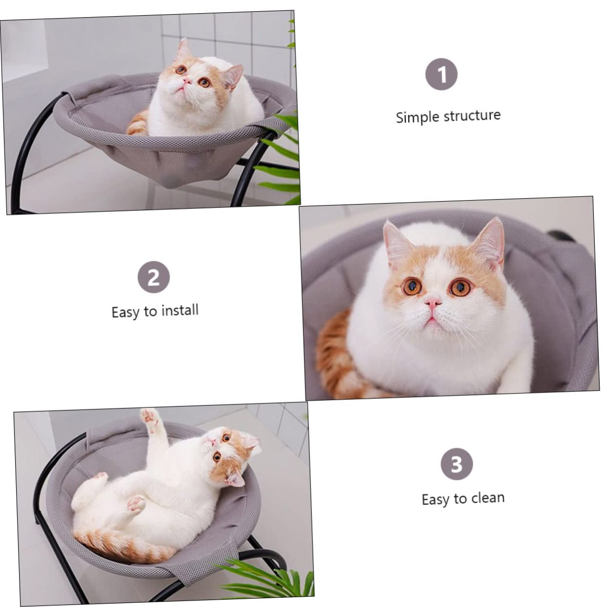 SUPVOX Hamac Surélevé pour Chat Et Chien Lit Confortable Respirant Design Moderne pour Animaux De Compagnie Accessoire pour Maison