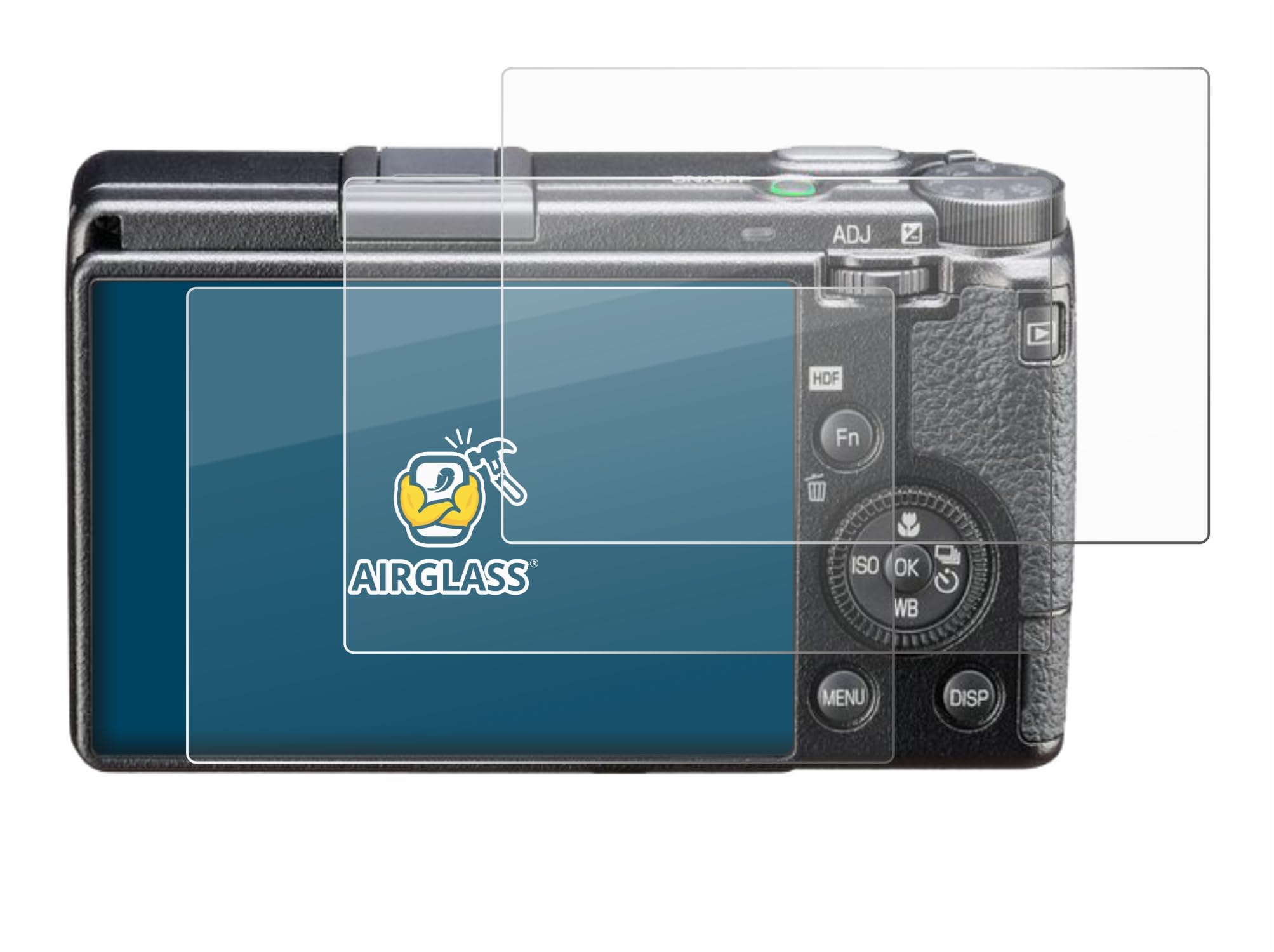 brotect Glass Screen Protector Film for Ricoh GR III HDF (6 Pack) - Glass-Foil 9H Protection [Scratch Resistant, High Clarity]