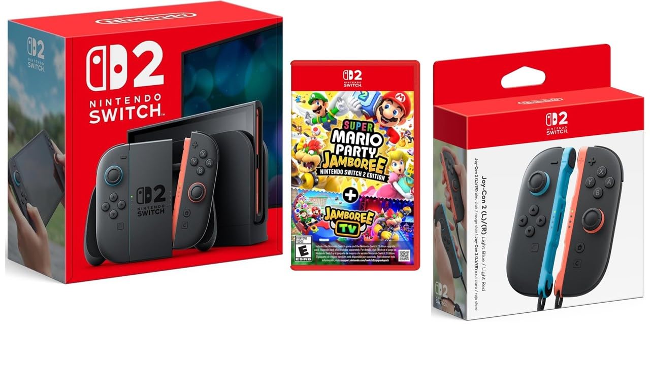 Nintendo Switch 2 Incluye Juego Físico Mario Party Jamboree Mas Joy-Con 2